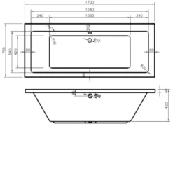 BC Designs Durham 1700mm X 700mm Double Ended Bath White - BAI048 -Shower Escape Shop cfb4e8d6 dd77 4fa5 ac9b ccb634ac8457