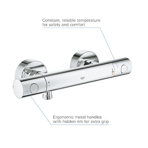 Grohe Precision Get Thermostatic Mixer Shower Valve - 34773000 6 Grohe Precision Get Thermostatic Mixer Shower Valve - 34773000 - Image 4