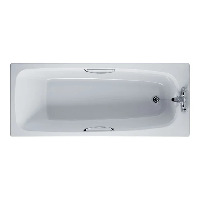 Essential Ocean Rectangular Single Ended Bath 1700mm X 700mm With 2 Tap Holes White - EB122 4 Essential Ocean Rectangular Single Ended Bath 1700mm X 700mm With 2 Tap Holes White - EB122 - Image 2