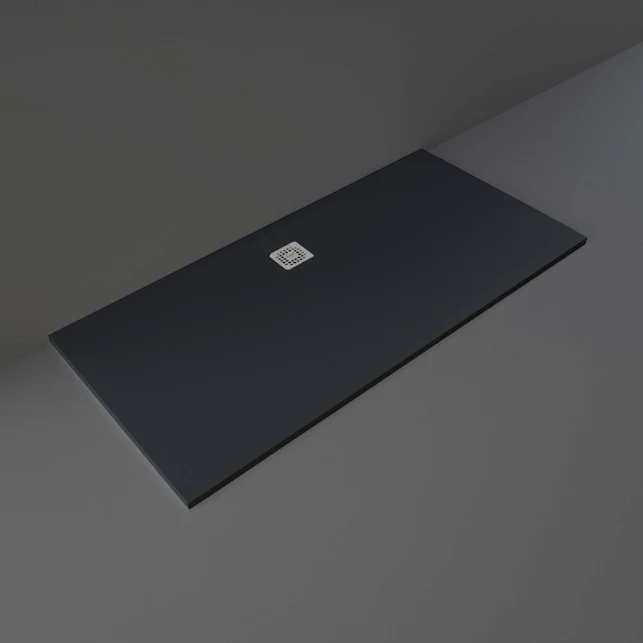 RAK Feeling Low Profile 1700 X 800mm Stone Resin Black Shower Tray 3 RAK Feeling Low Profile 1700 X 800mm Stone Resin Black Shower Tray