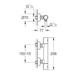 Grohe Precision Get Thermostatic Mixer Shower Valve - 34773000 13 Grohe Precision Get Thermostatic Mixer Shower Valve - 34773000 -Shower Escape Shop db8a433a 7e51 451e 9f59 eb0526d4cb94
