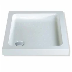 MX Classic Deep 1000 X 1000mm Stone Resin Square Shower Tray With Waste