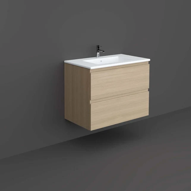 RAK Ceramics Wall Hung Vanity Unit 800mm Scandinavian Oak - JOYWH080SOK 3 RAK Ceramics Wall Hung Vanity Unit 800mm Scandinavian Oak - JOYWH080SOK