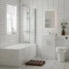 Essential Montana L-Shape 1000mm Left Hand Vanity Unit Gloss White - EFP900WH -Shower Escape Shop eb650f47 df08 4450 9871 db72de5019ae