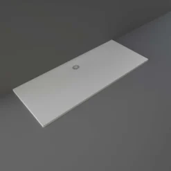 RAK Feeling Low Profile 1700 X 700mm Stone Resin Grey Shower Tray