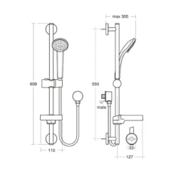 Ideal Standard Idealrain S3 Shower Kit B9410AA -Shower Escape Shop f302cfca 4982 4924 92c4 9093b5f6f151