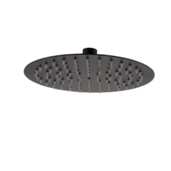 RAK Ceramics 250mm Ultra Slim Shower Head Round In Black - RAKSHW1006B