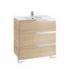 Roca Victoria-N UNIK 800mm 3 Drawer Basin Unit & Basin Textured Oak - 855837155 -Shower Escape Shop f5896877 7ce2 4ce7 95f5 d37e082ce122