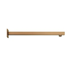 Loch Square Fixed Wall Arm 370mm Brushed Bronze - PMN0187