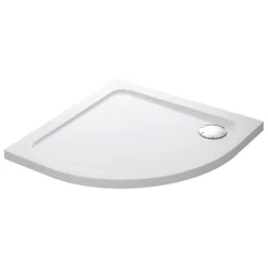 Mira Flight Safe Low Profile 800 X 800mm Stone Resin Quadrant Shower Tray With Waste
